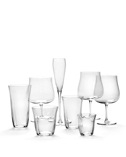Serax - Sergio Herman - Dubbel Espressoglas Silhouette - Set van 4
