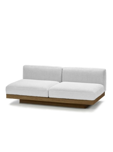 Serax - Vincent Van Duysen - BENCH 2-ZIT INDOOR OFF-WHITE COGNAC
