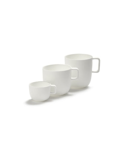 Serax - Piet Boon - Schotel Koffiekop Wit Base - Set van 4
