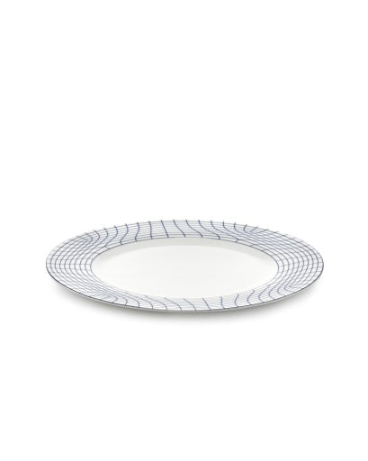 Serax - Ann Van Hoey - BORD 01 L WIT-BLAUW NIDO