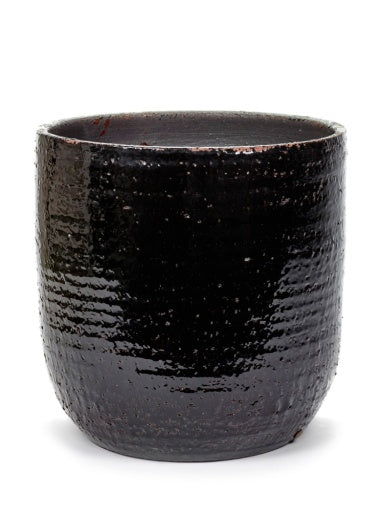 Serax - Serax - SIERPOT S ZWART BRUIN GLAZED SHADES