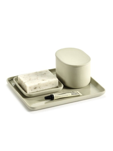 Serax - Bertrand Lejoly - SCHAAL VIERKANT BEIGE COSE