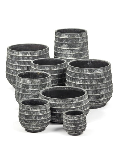 FLOWER POT L BLACK WINDOW