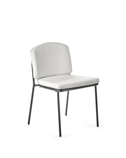 Serax - Piet Boon - STOEL ZWART + KUSSEN WIT PATIO