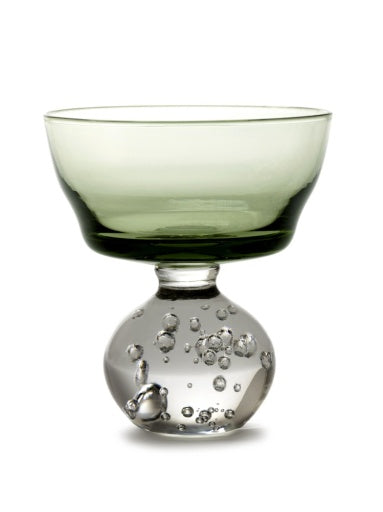 Serax - Bela Silva - GLAS OP VOET M GROEN ETERNAL SNOW