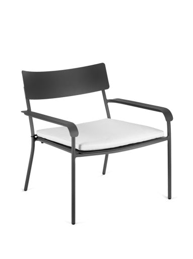 CUSHION LOUNGE CHAIR WHITE AUGUST