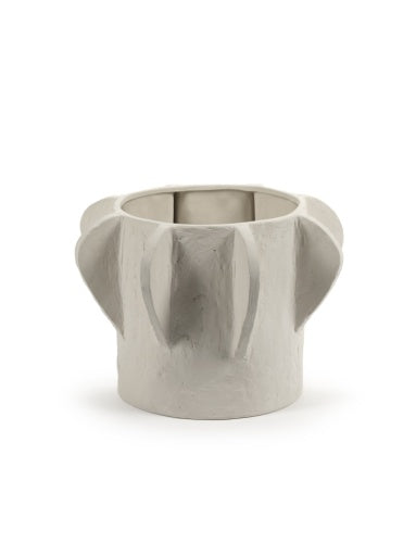 FLOWER POT 02 M BEIGE MOLLY
