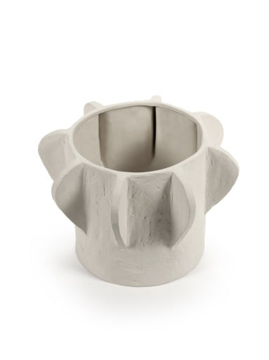 FLOWER POT 02 M BEIGE MOLLY