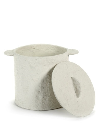 POT + LID BEIGE EARTH
