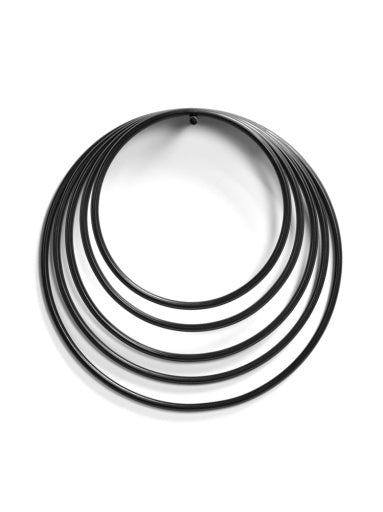 ONDERZETTER ROND ZWART SET/5