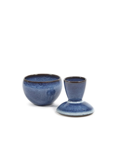 Serax - Pascale Naessens - POTJE MET DEKSEL °1 S DONKERBLAUW PURE