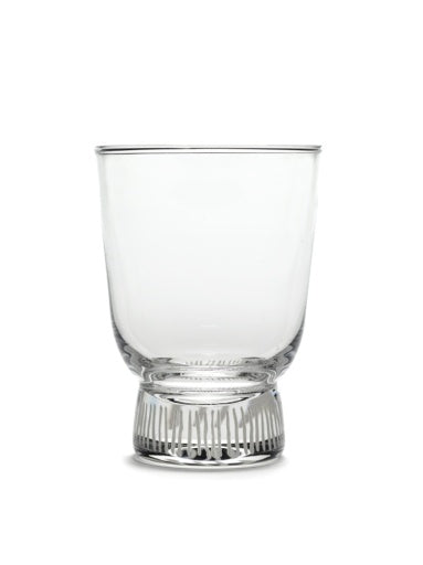 Serax - Ottolenghi - GLAS STRIPES GEZANDSTRAALD FEAST  - Set van 4