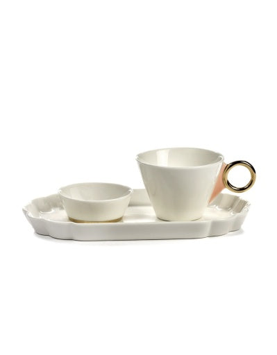 Serax - Roger Van Damme - Kom XS Wit Goud Desiree - Set van 4