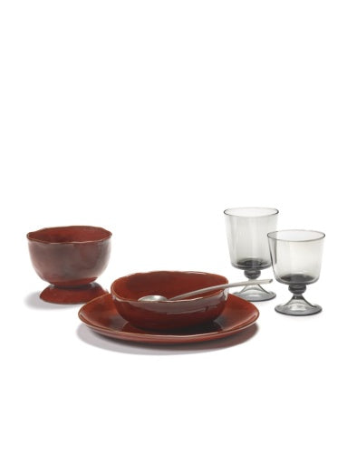 Serax - Marie Michielssen - Wittewijnglas Smoky Grey La Mère - Set van 4