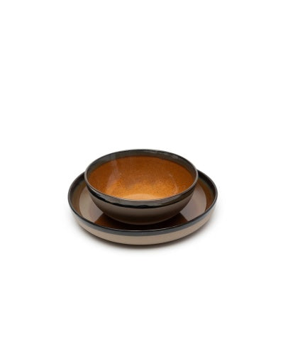 Serax - Sergio Herman - SERVEERKOM L RUSTY BROWN SURFACE