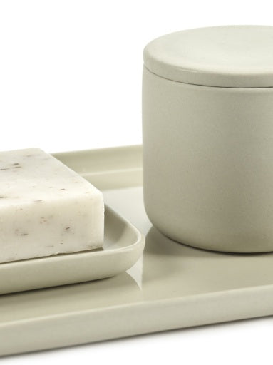 Serax - Bertrand Lejoly - POTJE MET DEKSEL ROND S BEIGE COSE