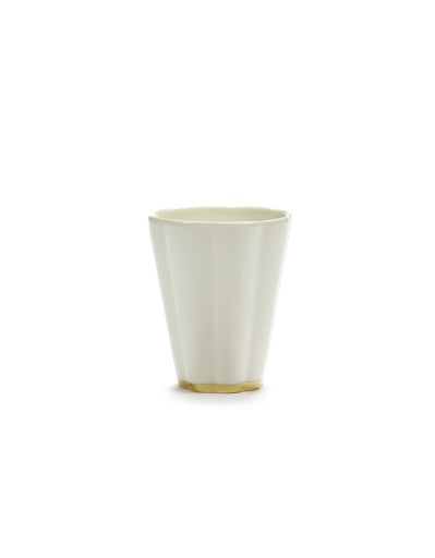 Serax - Roger Van Damme - Beker S Wit Goud Desiree - Set van 4