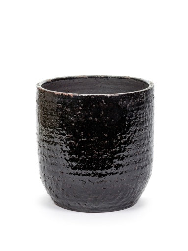 Serax - Serax - SIERPOT S ZWART BRUIN GLAZED SHADES