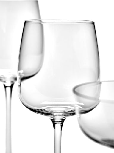 Serax - Vincent Van Duysen - Witte Wijnglas Gebogen Passe-Partout - Set van 4