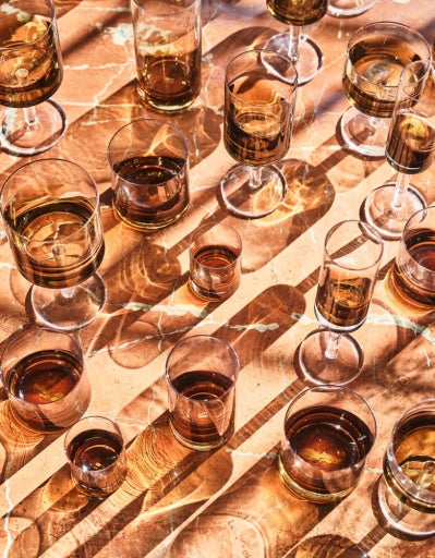 Serax - Kelly Wearstler - GLAS L AMBER ZUMA  - Set van 4