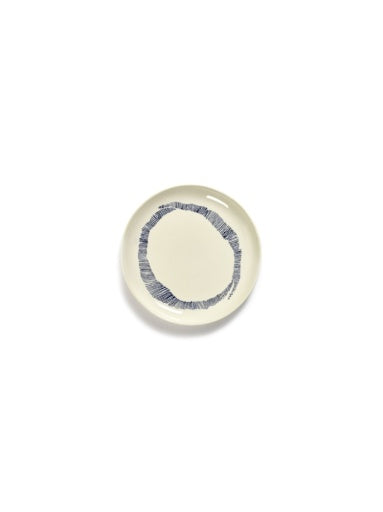 Serax - Ottolenghi - BORD S WIT STRIPES BLAUW FEAST
