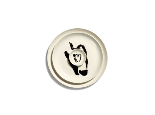 Serax - Ottolenghi - Bord L Wit Paprika Zwart Feast - Set van 2