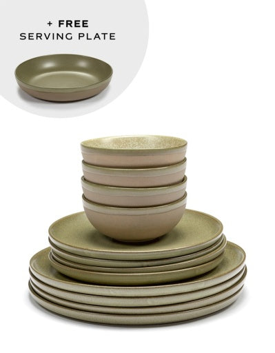 Serax - Sergio Herman - Set Camo Green Surface