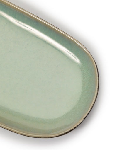 Serax - Pascale Naessens - SERVEERSCHOTEL OVAAL GROEN/ZWART PURE