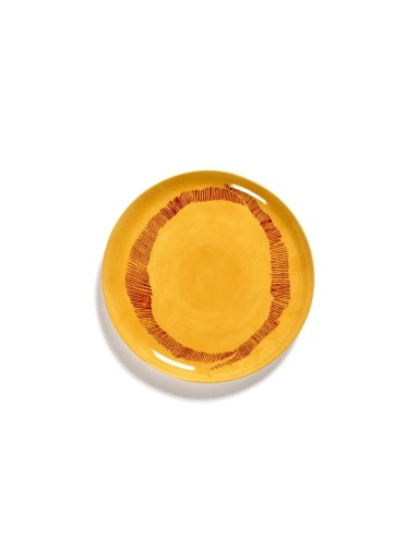Serax - Ottolenghi - BORD L GEEL STRIPES ROOD FEAST