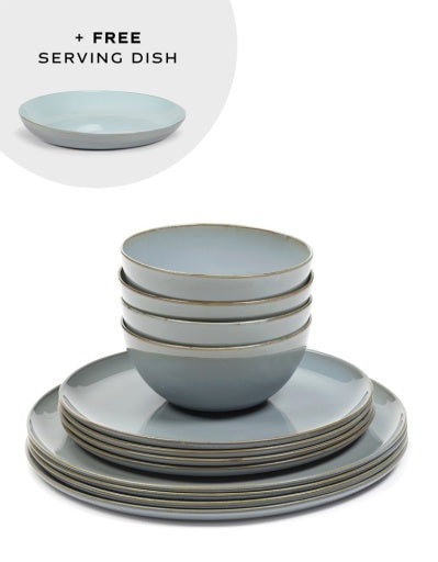 Serax - Anita Le Grelle - SET SMOKY BLUE TERRES DE RÊVES