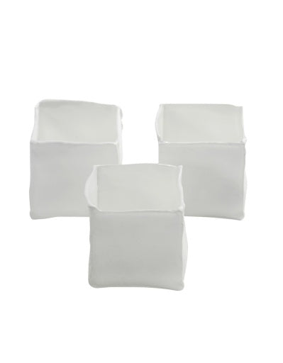 TEA LIGHT HOLDER WHITE JUJU