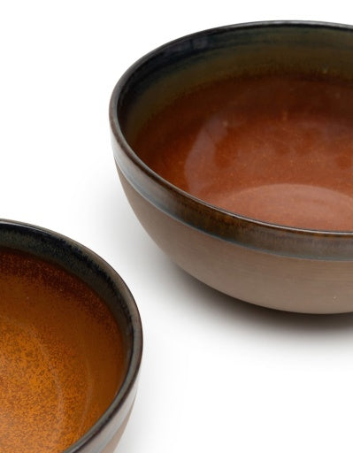 Serax - Sergio Herman - Serveerkom S Rusty Brown Surface - Set van 2