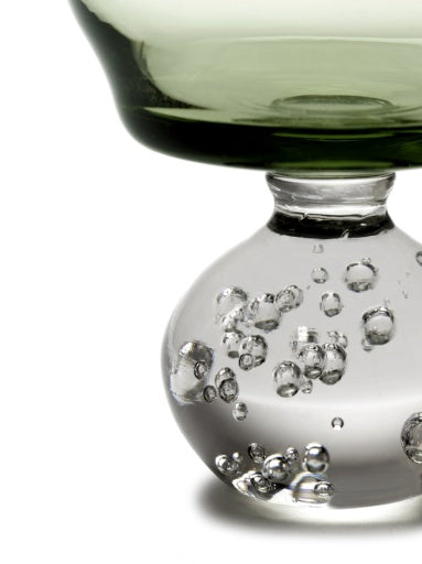 Serax - Bela Silva - GLAS OP VOET M GROEN ETERNAL SNOW