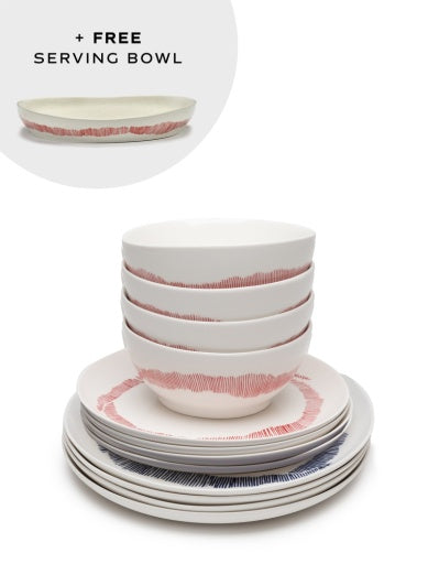 Serax - Ottolenghi - Set Wit Rood Feast