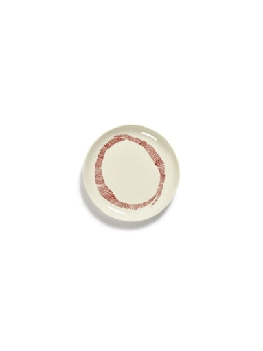 Serax - Ottolenghi - BORD S WIT STRIPES ROOD FEAST