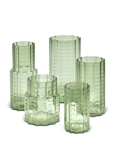 Serax - Ruben Deriemaeker - VAAS N°1 GROEN TRANSPARANT WAVES