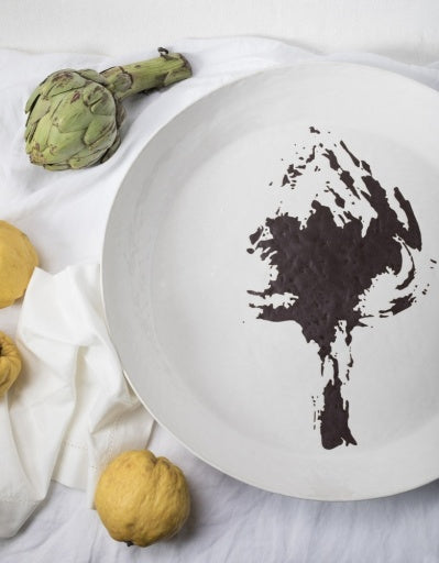 Serax - Ottolenghi - Serveerschaal L Wit Artisjok Zwart Feast