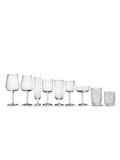 Serax - Piet Boon - Glas M Frosted Wit Base - Set van 4