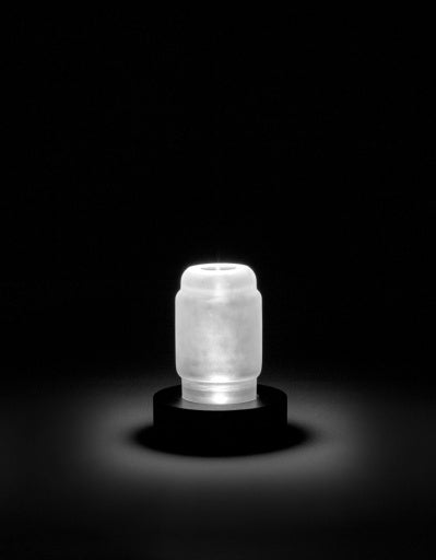 VASE/TABLE LAMP BLACK WHITE LUCE
