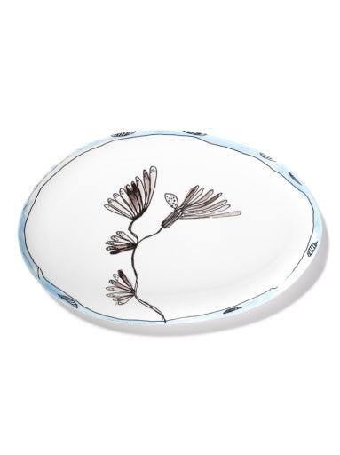 Serax - Marni - OVALEN BORD °2 L CAMELIA AUBERGINE MF