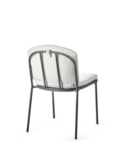 Serax - Piet Boon - STOEL ZWART + KUSSEN WIT PATIO