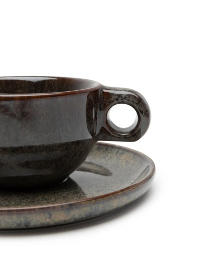Serax - Sergio Herman - CAPPUCCINOKOP + SCHOTEL INDI GREY