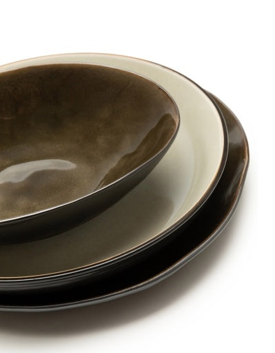 OVAL BOWL GREY PURE