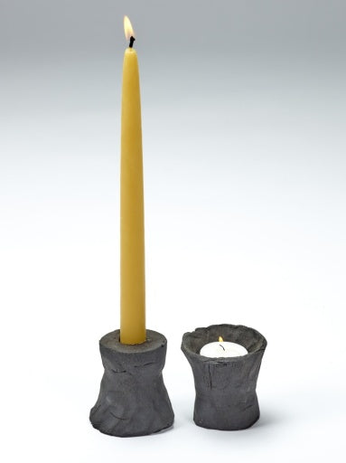 TEALIGHT HOLDER L BLACK MARIE