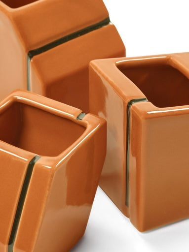 Serax - Plan C - VAAS MINI ASS/3 ORANJE SILOS