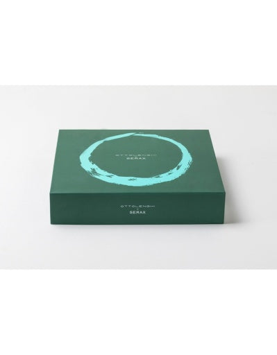 Serax - Ottolenghi - Serveerschotel S Wit Stripes Blauw Feast