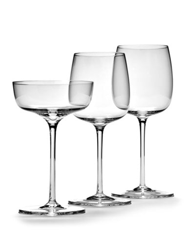 Serax - Vincent Van Duysen - Rode Wijnglas Gebogen Passe-Partout - Set van 4