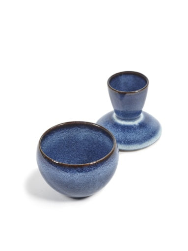 Serax - Pascale Naessens - POTJE MET DEKSEL °1 S DONKERBLAUW PURE