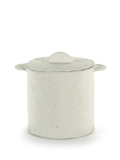 POT + LID BEIGE EARTH