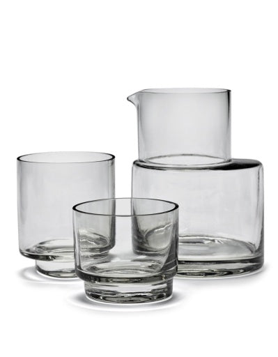 Valerie Objects - Maarten Baas - Glas M Grijs Inner Circle - Set van 4